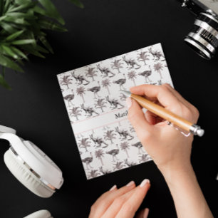 Invitación Nombre Personalizado Canguro y Avestruz Vintage