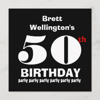 Invitación Nombre personalizado de la fiesta de cumpleaños nú