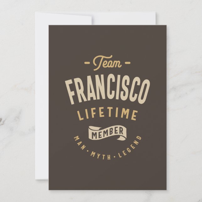 Invitación Nombre personalizado del miembro de la vida de Tea (Anverso)