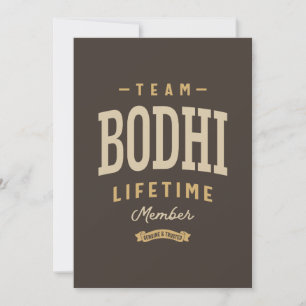 Invitación Nombre personalizado del miembro de Team Bodhi Lif