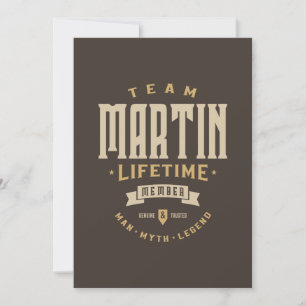 Invitación Nombre personalizado del miembro de Team Martin Li