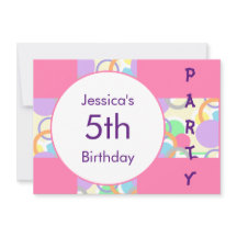 Nombre personalizado Edad de Bonito Rosa Fiesta de