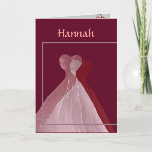 Invitación NOMBRE PERSONALIZADO Sé mi dama de honor rosa y ro