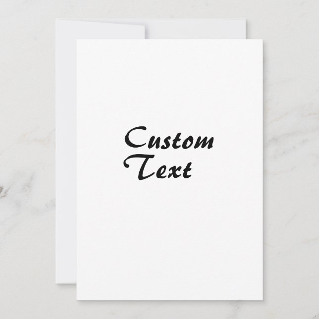 Invitación Nombre personalizado Texto personalizado (Anverso)