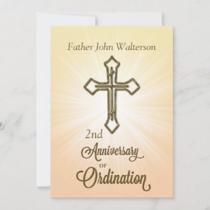 Invitación Nombre y año personalizado, segundo aniversario de