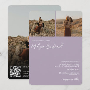 Invitación Nombres de secuencias de comandos de Lavender 3 fo