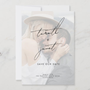 Invitación NOMBRES ELEGANTES   2 Código QR de la foto Guardar