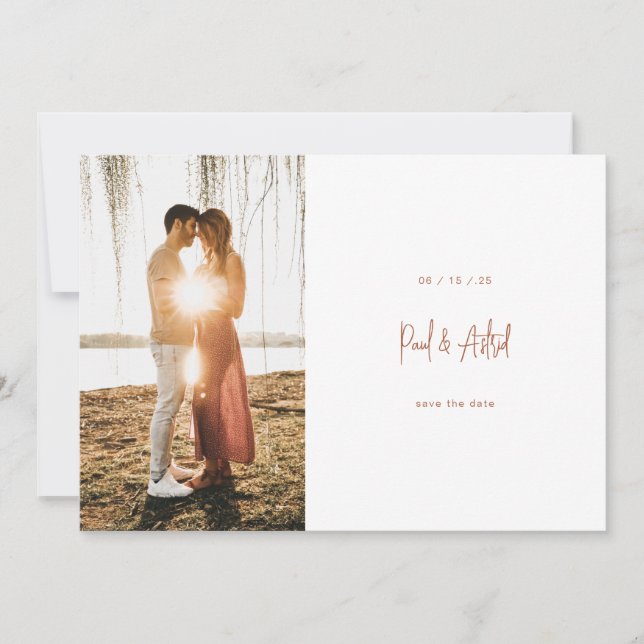 Invitación Nombres en la secuencia de comandos Guardar la tar (Anverso)