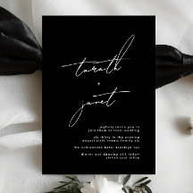 NOMBRES Premium | Elegante Boda blanco y negro