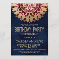 Norma moderna de la Marina Borgoña Dorada Mandala