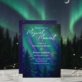 Invitación Northern Lights Forrest Magical Moment Wedding 