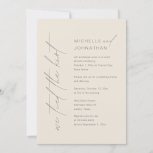 Invitación Nos Amarramos Al Knot, Boda Elopement Fiesta De Ce