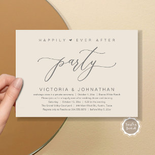 Invitación Nos Amarramos Al Knot, Boda Elopement Fiesta De Ce
