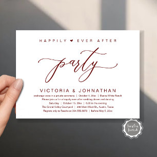Invitación Nos Amarramos Al Knot, Boda Elopement Fiesta De Ce