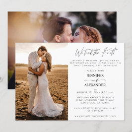 Invitación Nos Casamos  2 Fotos de la Recepción de Boda