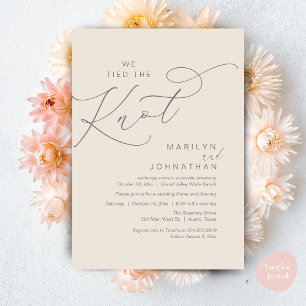 Invitación Nos casamos, Cena de Boda y Huida