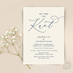 Invitación Nos casamos, Cena de Recepción de Boda Fugaz