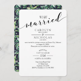 Invitación Nos Casamos Con La Fiesta De La Boda De La Verdemi