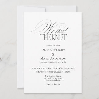 Invitación Nos casamos con Recepción de Boda con Fotos