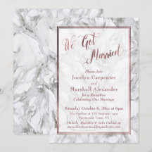 Nos Casamos Escritura de Mármol de Color Dorado Ro