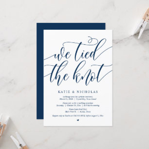 Invitación Nos casamos, Fiesta de Boda Fugaz