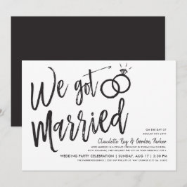 Invitación Nos Casamos | Fiesta de Después de la Boda