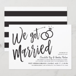 Invitación Nos Casamos | Fiesta de Post Boda Brunch