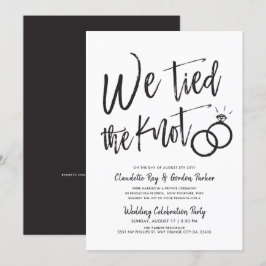 Invitación Nos Casamos | Fiesta Después de la Boda