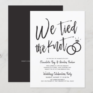 Invitación Nos Casamos   Fiesta Después de la Boda