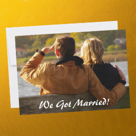 Invitación ¡Nos Casamos! Foto del Personalizado de la fiesta 