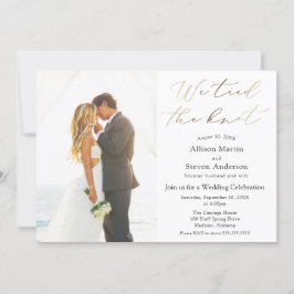 Invitación Nos casamos Recepción de boda