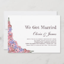 Nos Casamos Recepción de Boda Floral Rosa