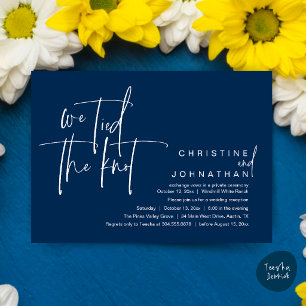 Invitación Nos casamos, Recepción de boda moderna