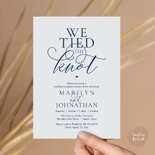 Invitación Nos Casamos, Recepción de Boda Moderna y Elegante