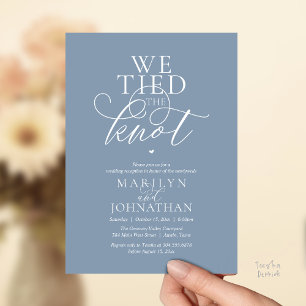 Invitación Nos Casamos, Recepción de Boda Moderna y Elegante