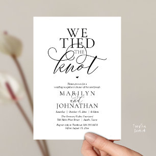 Invitación Nos Casamos, Recepción de Boda Moderna y Elegante