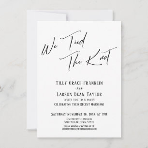 Invitación Nos Casamos Tipografía Sencilla y Elegante