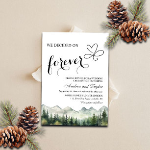 Invitación Nos decidimos por Boda Casual para Siempre