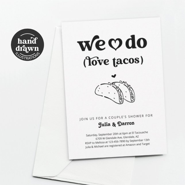 Invitación Nos encanta Tacos Parejas Boda Ducha Compromiso (Subido por el creador)