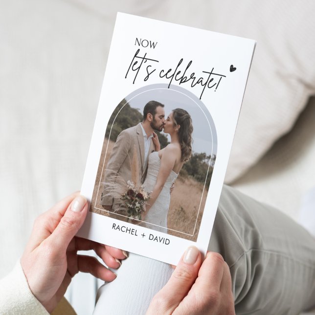 Invitación Nos escapamos ahora celebremos Recepción de escapa (Subido por el creador)