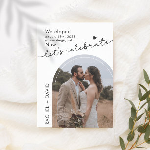 Invitación Nos Fugamos Ahora Celebremos 2 Sesión de Fotos de