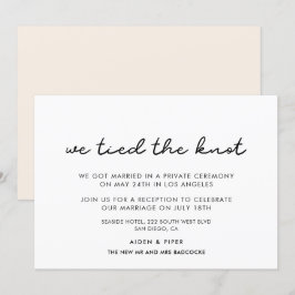 Invitación Nos hemos casado