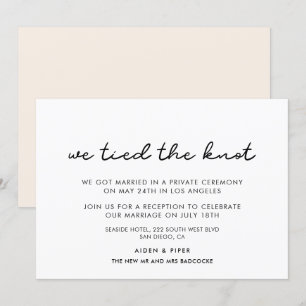 Invitación Nos hemos casado