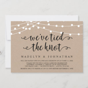 Invitación Nos hemos casado, Fiesta de Boda Fugada
