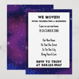 Invitación Nos hemos mudado a casa bendiciendo al nuevo Fiest