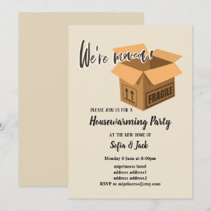 Invitación nos mudamos de fiesta de limpieza