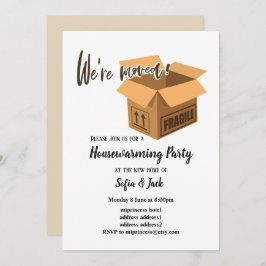 Invitación nos mudamos de fiesta de limpieza