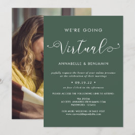 Invitación Nos vamos a la foto de un Boda virtual