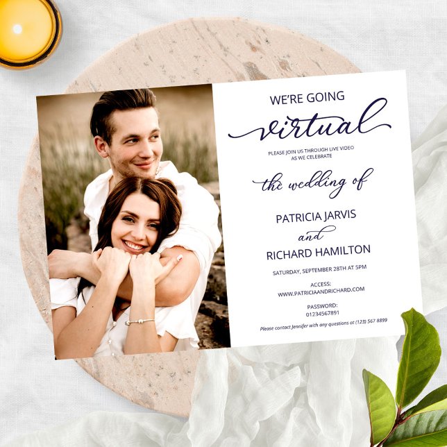Invitación Nos vamos a la foto virtual de un Boda social (Subido por el creador)