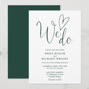 Invitación Nosotros Amamos El Corazón De Escritura Boda Esmer
